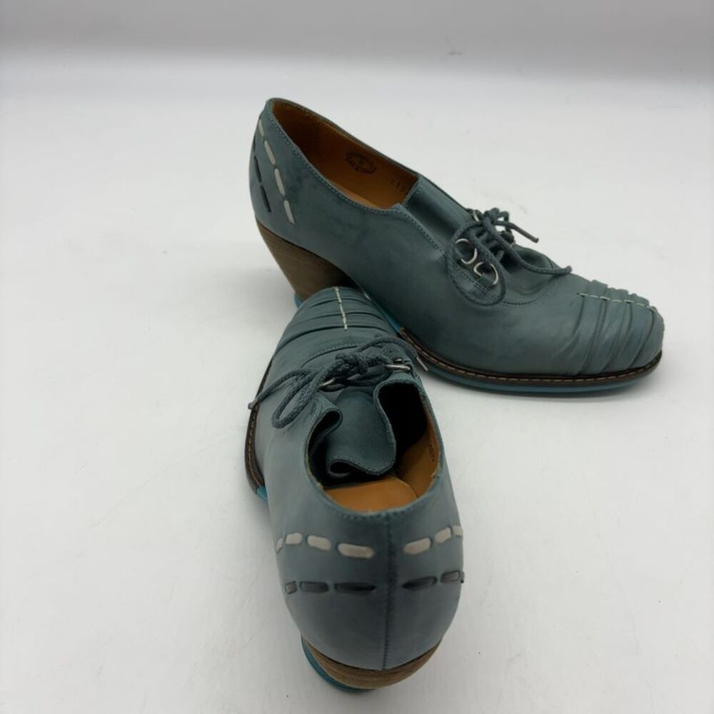 John Fluevog Lace-upruched Toe Leather Heel - Picture 5 of 8